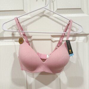 Wacoal How Perfect Wire Free T-Shirt Bra, Pink, size 32C